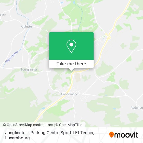 Junglinster - Parking Centre Sportif Et Tennis map