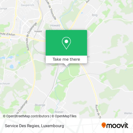 Service Des Regies map