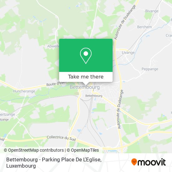 Bettembourg - Parking Place De L'Eglise Karte
