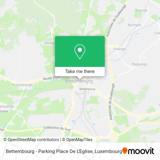 Bettembourg - Parking Place De L'Eglise map