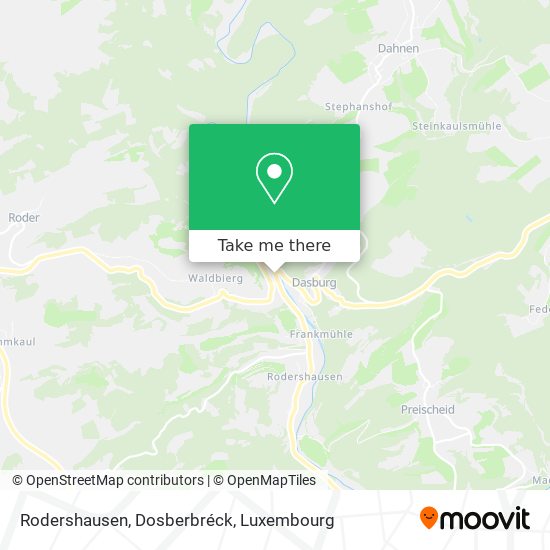 Rodershausen, Dosberbréck map