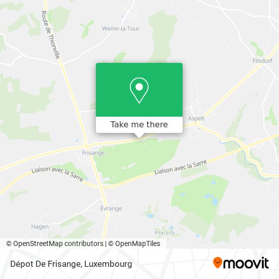 Dépot De Frisange map