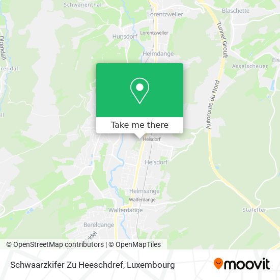 Schwaarzkifer Zu Heeschdref map