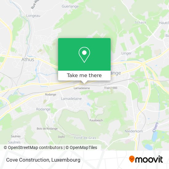 Cove Construction map