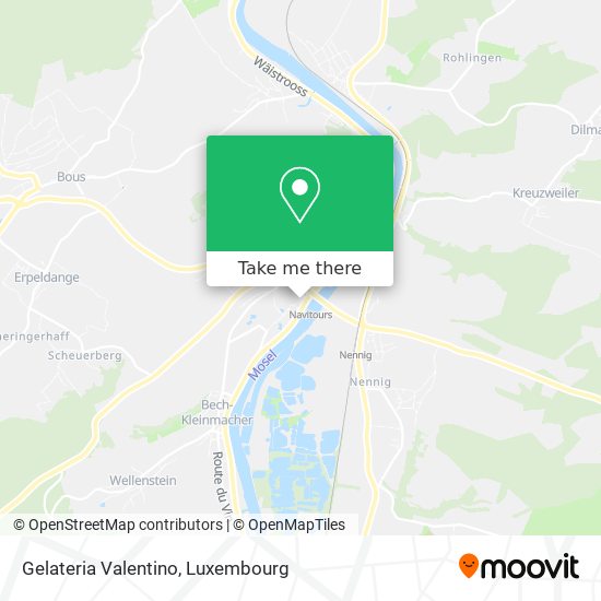 Gelateria Valentino map