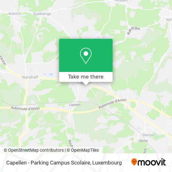 Capellen - Parking Campus Scolaire Karte
