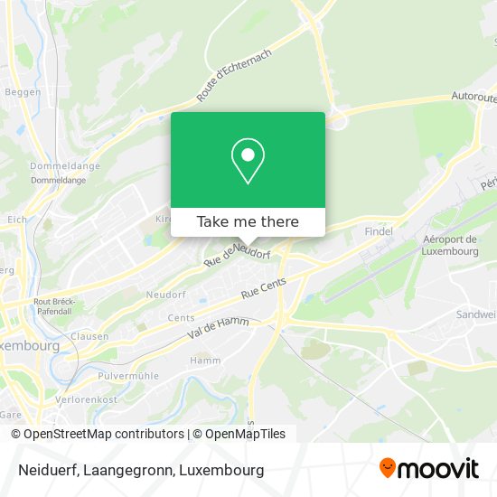 Neiduerf, Laangegronn map