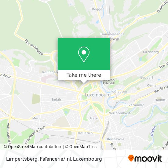 Limpertsberg, Faïencerie/Inl map