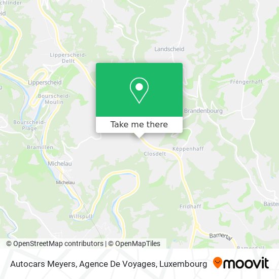 Autocars Meyers, Agence De Voyages map
