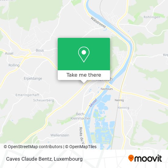 Caves Claude Bentz map
