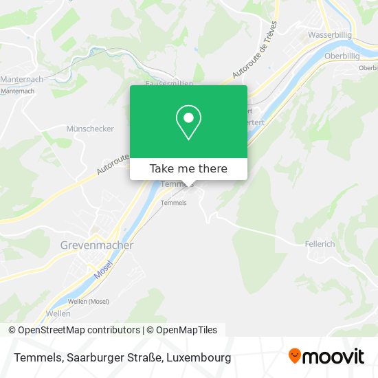 Temmels, Saarburger Straße map