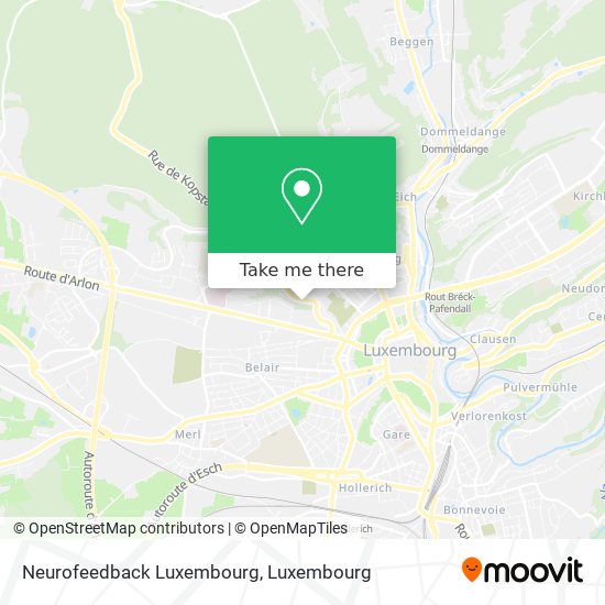 Neurofeedback Luxembourg map