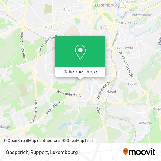 Gasperich, Ruppert map