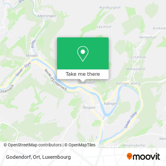 Godendorf, Ort map