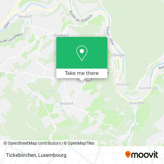 Tickebiirchen map