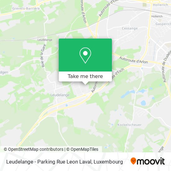 Leudelange - Parking Rue Leon Laval map