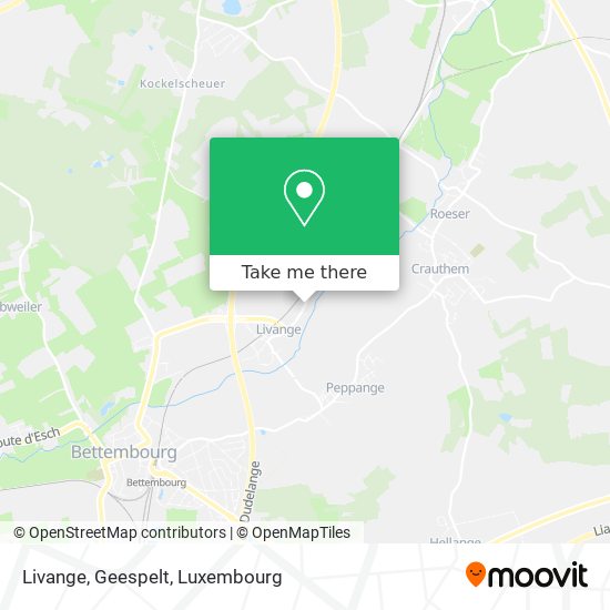 Livange, Geespelt map