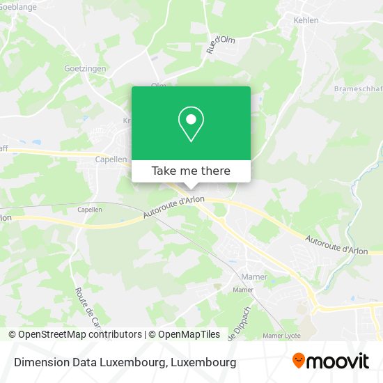 Dimension Data Luxembourg map