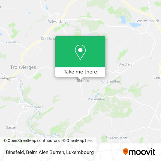 Binsfeld, Beim Alen Burren map