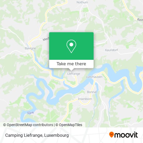 Camping Liefrange map