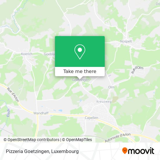 Pizzeria Goetzingen map