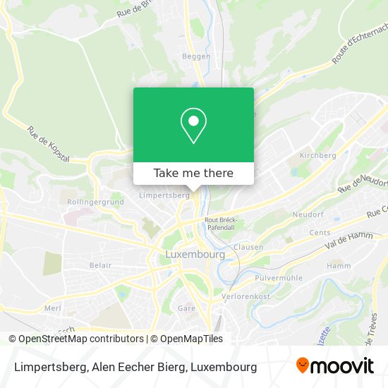 Limpertsberg, Alen Eecher Bierg map