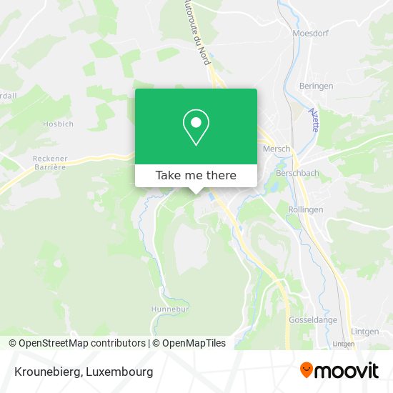 Krounebierg map