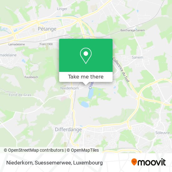 Niederkorn, Suessemerwee Karte