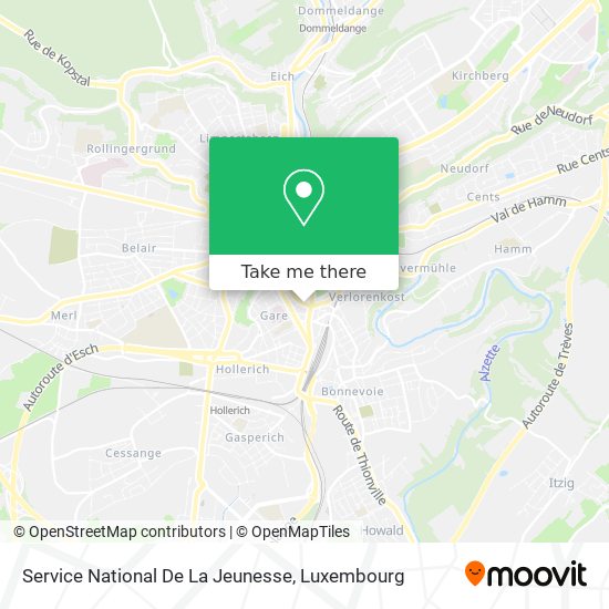 Service National De La Jeunesse map