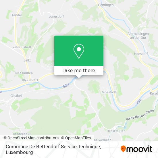 Commune De Bettendorf Service Technique map