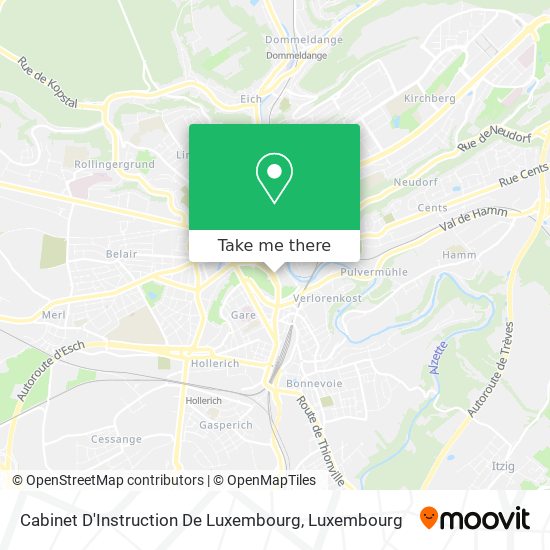 Cabinet D'Instruction De Luxembourg map