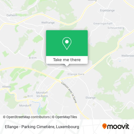 Ellange - Parking Cimetière map