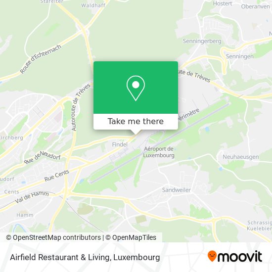 Airfield Restaurant & Living map
