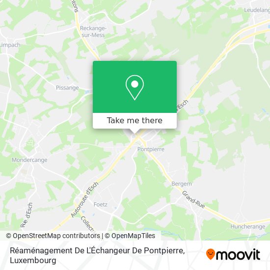 Réaménagement De L'Échangeur De Pontpierre map