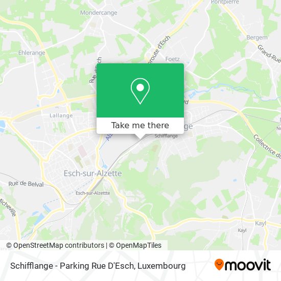 Schifflange - Parking Rue D'Esch map
