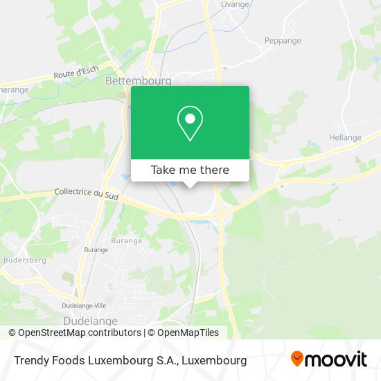 Trendy Foods Luxembourg S.A. map