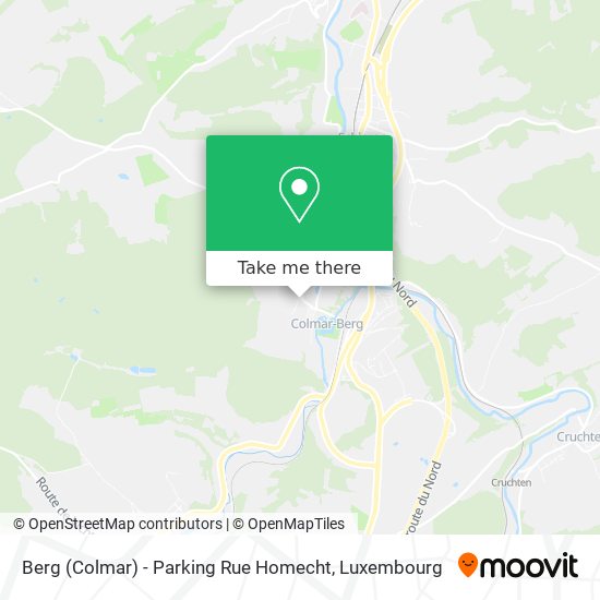 Berg (Colmar) - Parking Rue Homecht map