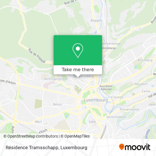 Résidence Tramsschapp map