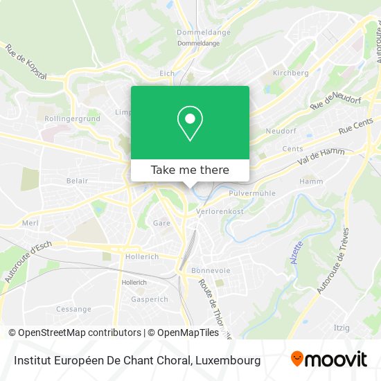 Institut Européen De Chant Choral map