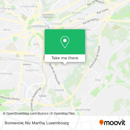 Bonnevoie, Nic Martha map