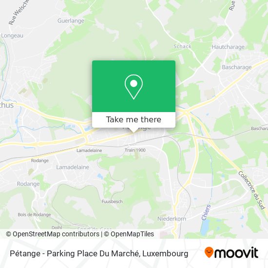 Pétange - Parking Place Du Marché map