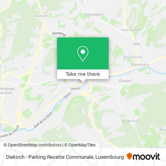 Diekirch - Parking Recette Communale Karte