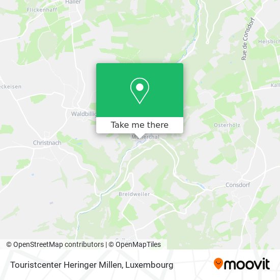 Touristcenter Heringer Millen map