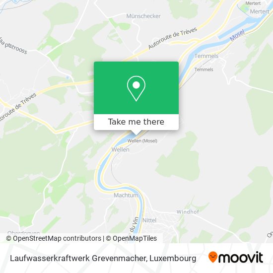 Laufwasserkraftwerk Grevenmacher map