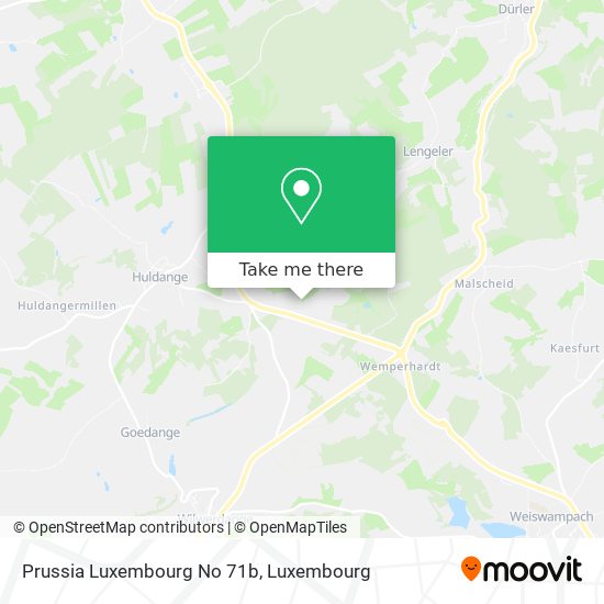 Prussia Luxembourg No 71b Karte