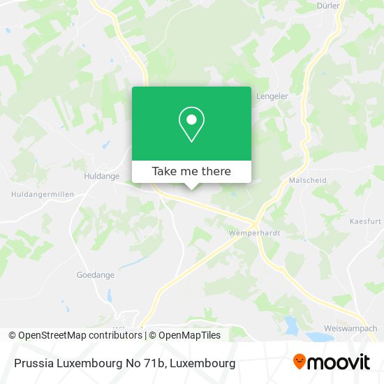 Prussia Luxembourg No 71b map