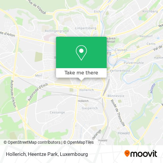 Hollerich, Heentze Park map