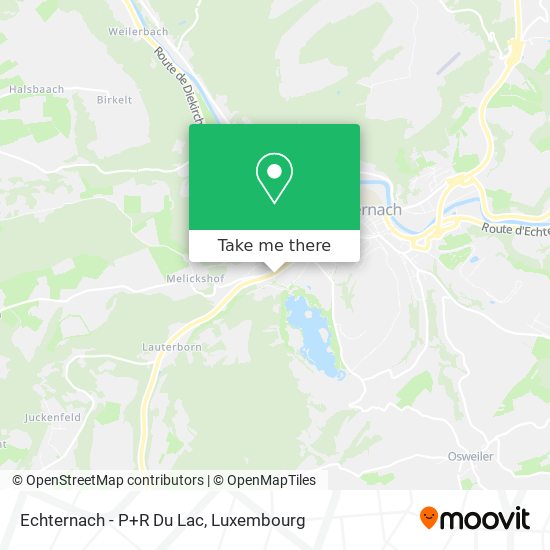 Echternach - P+R Du Lac map