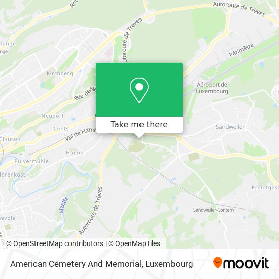 American Cemetery And Memorial Karte