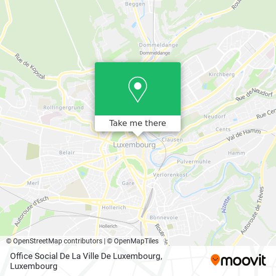 Office Social De La Ville De Luxembourg map
